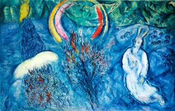 Moses with the Burning Bush MC Jewish Oil Paintings
